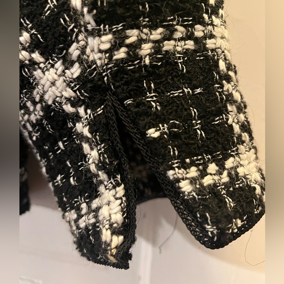 Jones New York Signature Black & White Woven Tweed Jacket - Picture 5 of 9